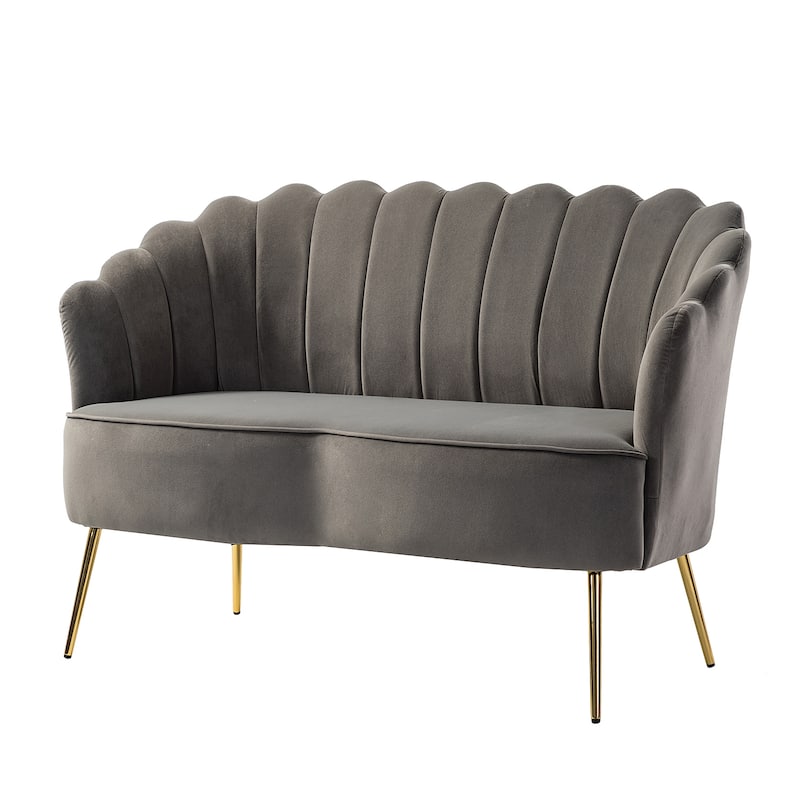 Xabier 52''Loveseat with Flower Shaped Back Design