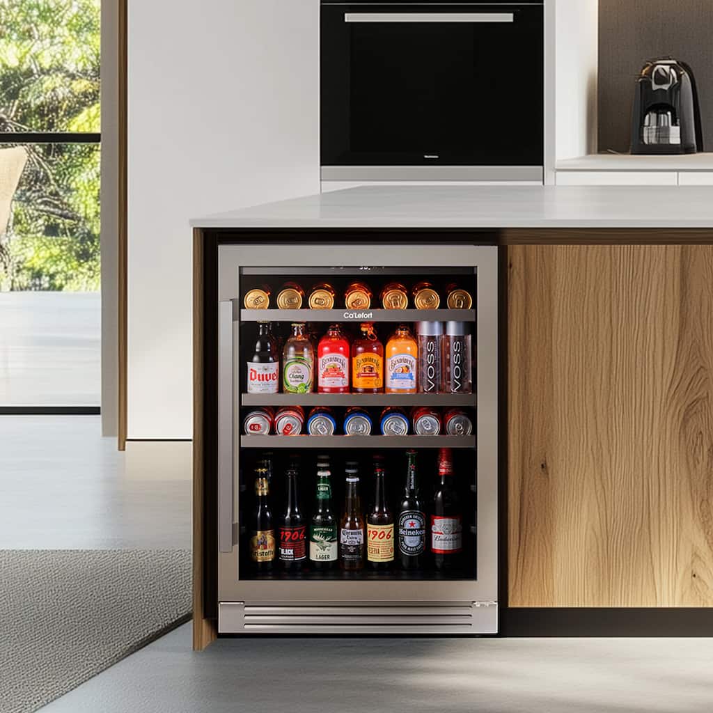 24 Inch 140 Can Beverage Built-in/ Freestanding Cooler