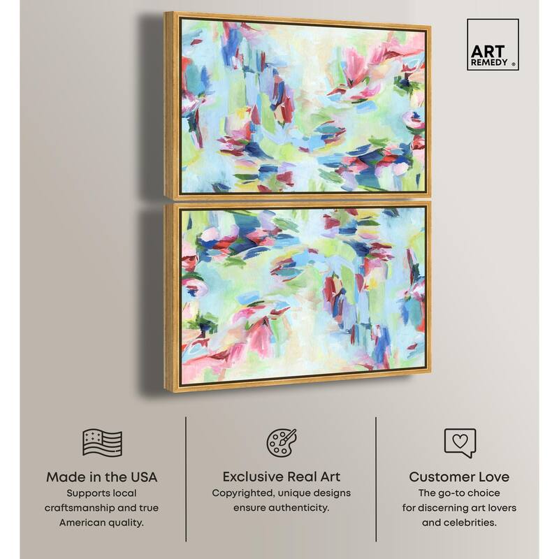 Sparkling Floral Perfume II Canvas by Art Remedy