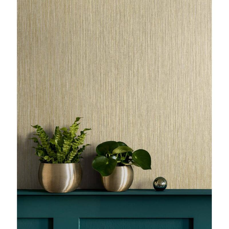 Seabrook Designs Vertical Stria Embossed Vinyl Unpasted Wallpaper