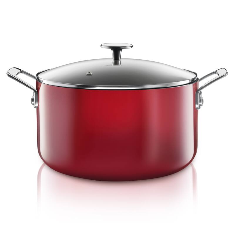 Granitestone Diamond 5 Quart Stock Pot Gradient Nonstick Pasta Pot with Lid