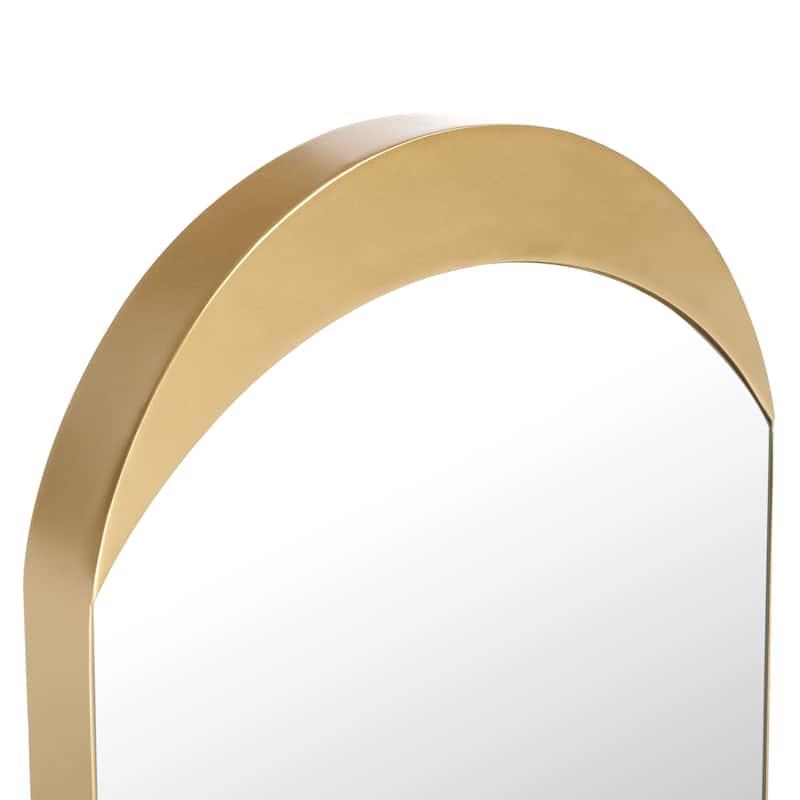 SAFAVIEH Wessley Modern 18 x 36-inch Oval Decorative Accent Mirror - 18.3 in. W x 6 in. D x 36 in. H