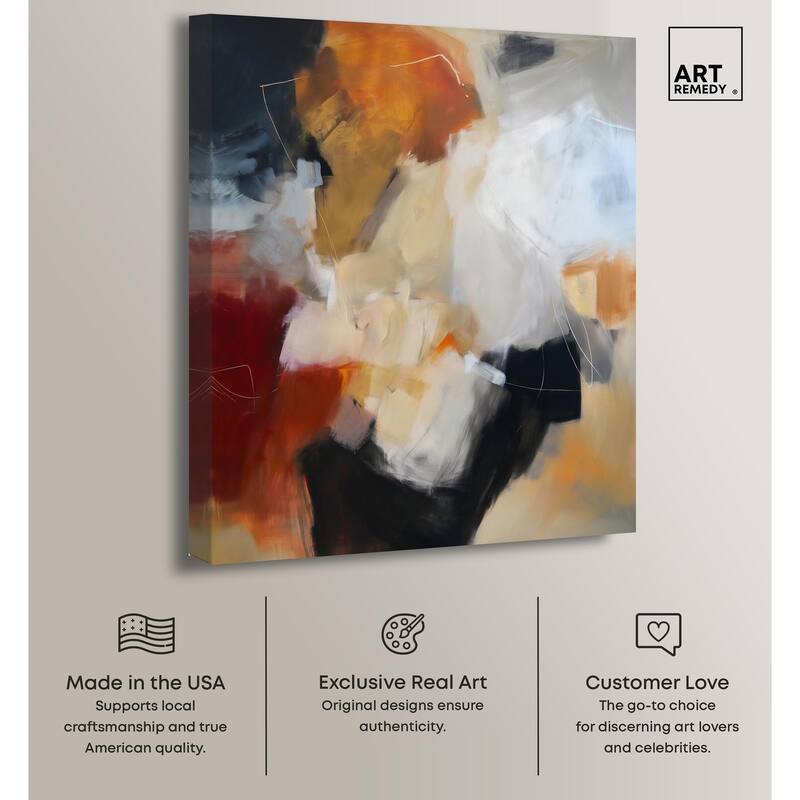 Earth and Fire II Canvas by Art Remedy, Gallery Wrapped