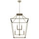 preview thumbnail 2 of 10, Hunter Laurel Ridge 23" 8-Light Lantern Pendant - Entry - Candle, Modern Farmhouse, Contemporary, Transitional