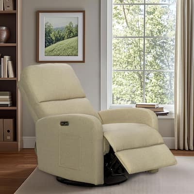 INK+IVY Dakota Power Recliner 3-in-1 with Swivel, Glider, USB Ports