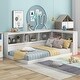 preview thumbnail 15 of 24, Wood Twin Size Daybed with Storage Cabinets and USB Ports