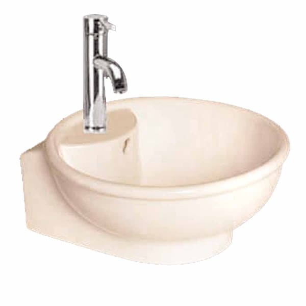 Glossy Vitreous China Bathroom Vessel Sink Lucille Above Counter