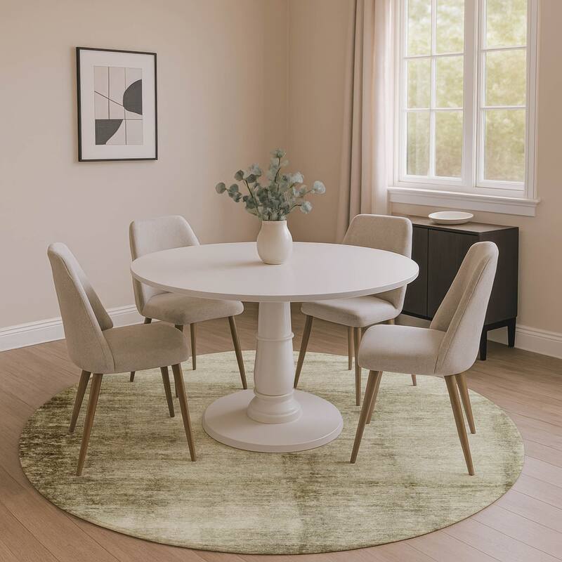 Premium Washable Super Soft Solid Ombre Mayfield Rug - Khaki - 8' x 8'