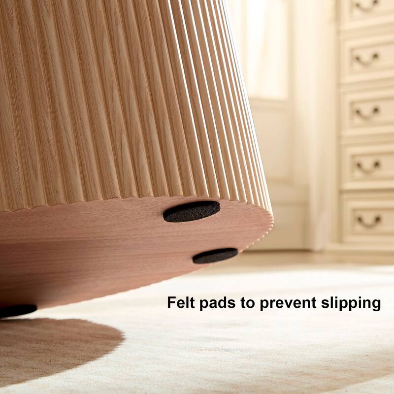 Round Fluted Side Table