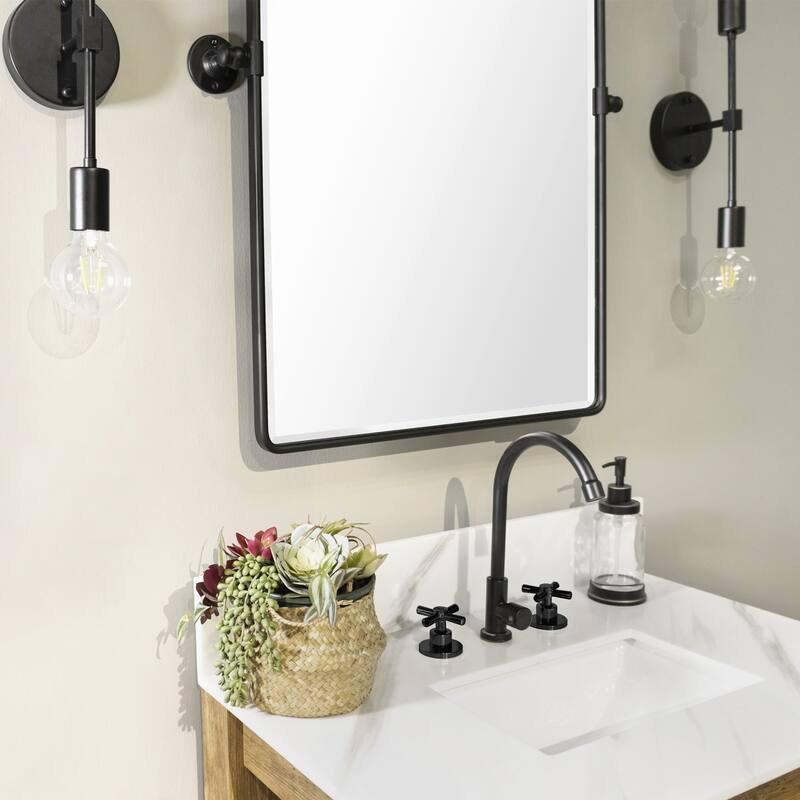 Woodvale Rectangle Metal Wall Mirrors