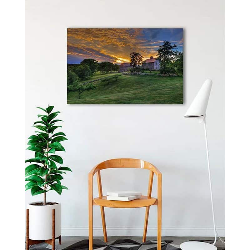 Cape Cod Farm Summer Sunset Photography by Wayne Collamore Art Poster - Print On Demand - 24 x 36 Inch