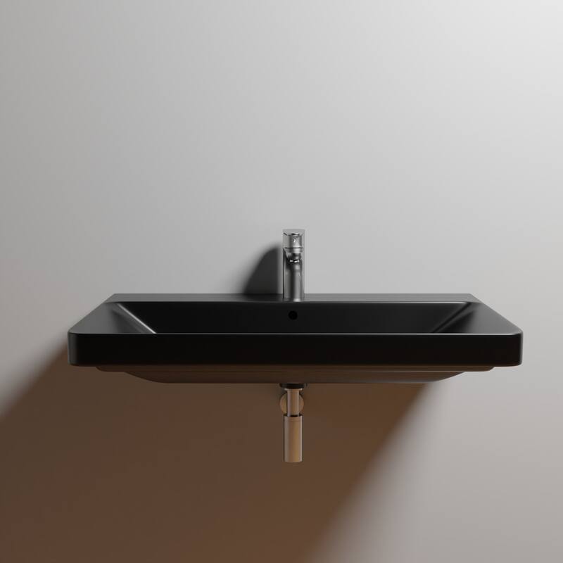 WS Bath Collections Luxury 80.01 Luxury 31-11/16" Rectangular Ceramic