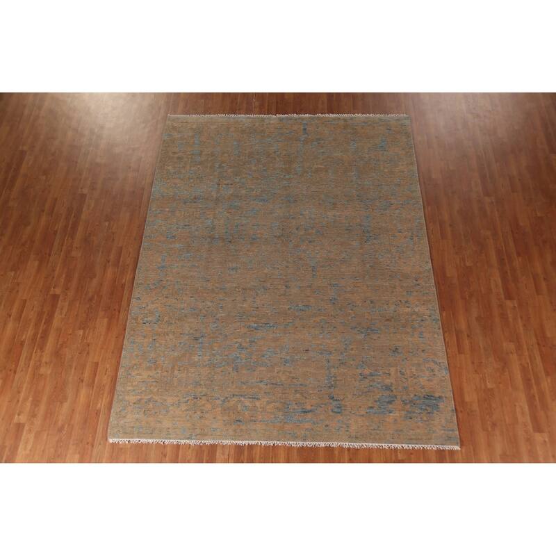 Heriz Serapi Indian Area Rug Handmade Wool Carpet - 7'9"x 10'0"