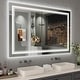 preview thumbnail 30 of 40, UL Certified Full Size Front & Back LED Lighted Anti-fog Tempered Glass Wall Bathroom Vanity Mirror, 3-Year Warranty 48" x 32"