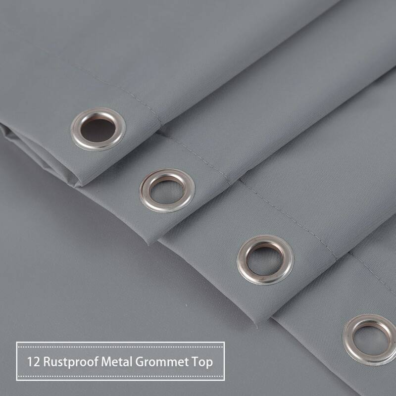 Waterproof Fabric Shower Curtain Liner with Magnets