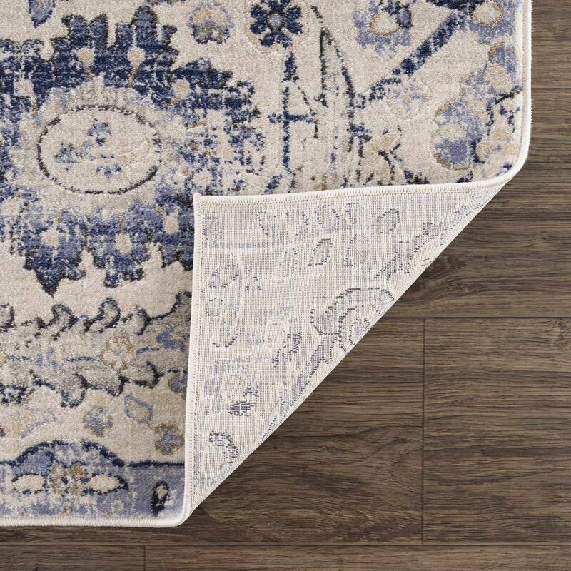Hauteloom Erbacon Living Room, Bedroom Area Rug - Beige, Black, Charcoal - 2' x 2'11"