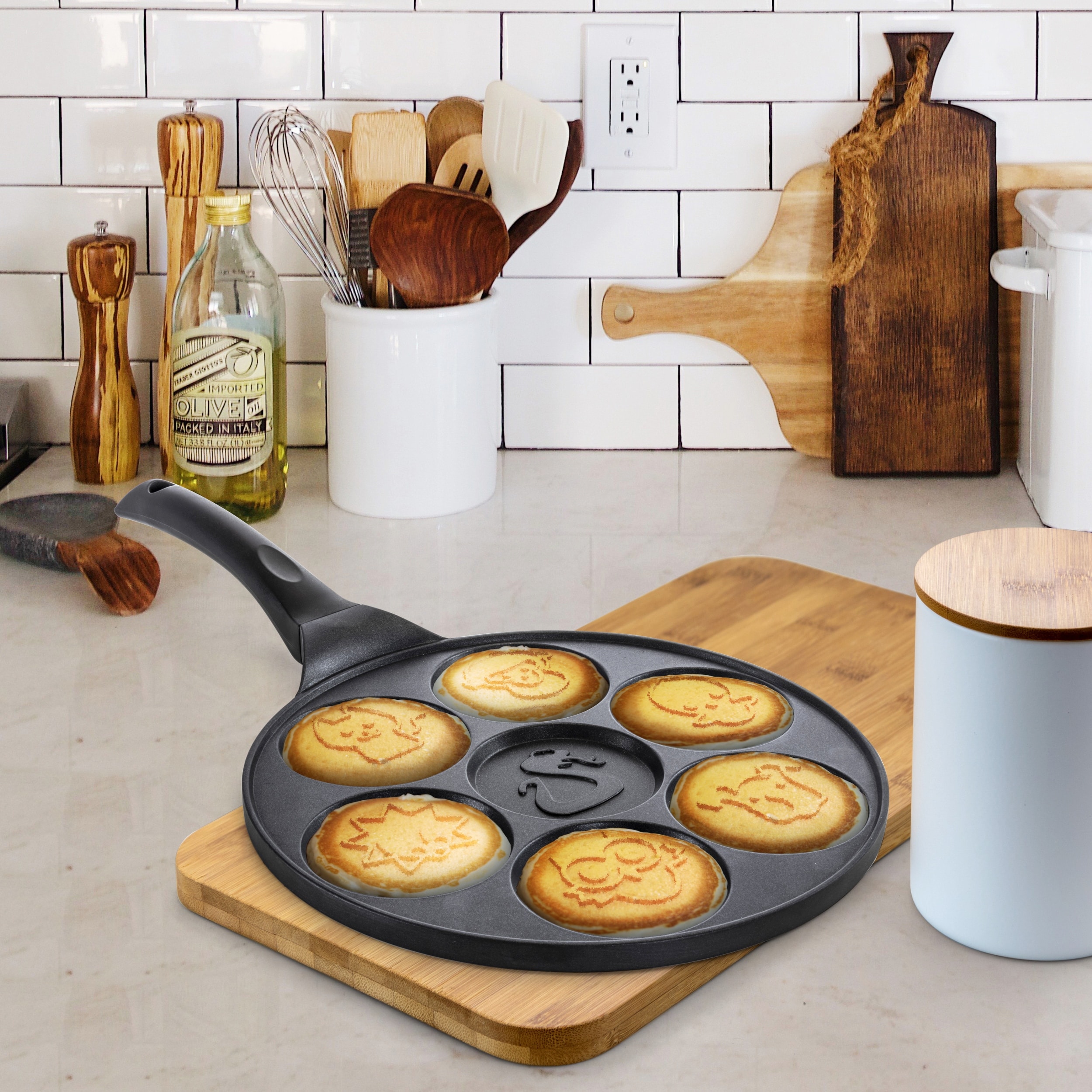Pancake Molds for Kids, Mini Pancakes Maker Pancake Pan Nonstick Pancake  Griddle Grill Pan Mini Crepe Maker, Aluminum Alloy Pan - AliExpress