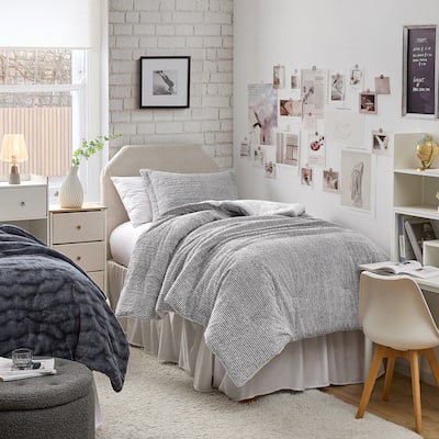 Glacier Frost - Coma Inducer® Oversized Comforter Set - Snowy Gray