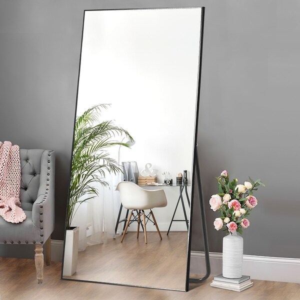 BED & BATH BEYOND ウォールミラー 　鏡　ミラー　46x56 Modern Glam Large Full-length Floor Wall Mirror - Bed Bath