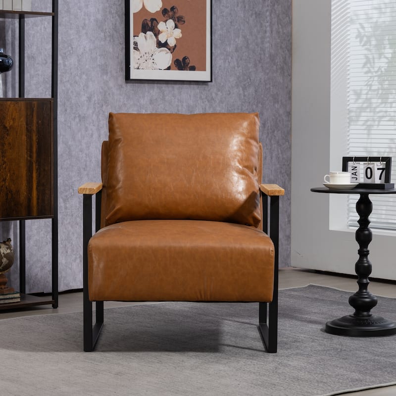 PU Metal Arm Chair