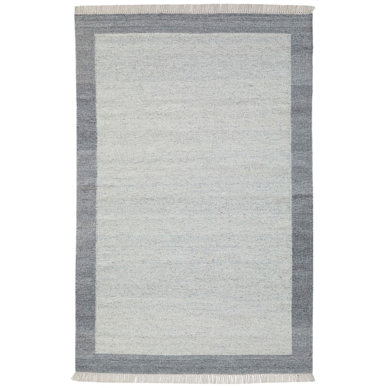 Terra by Obeetee Nu Maison Soft Border Rug - Navy - 6' x 9'
