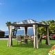 preview thumbnail 1 of 7, Outsunny Aluminum Hardtop Gazebo