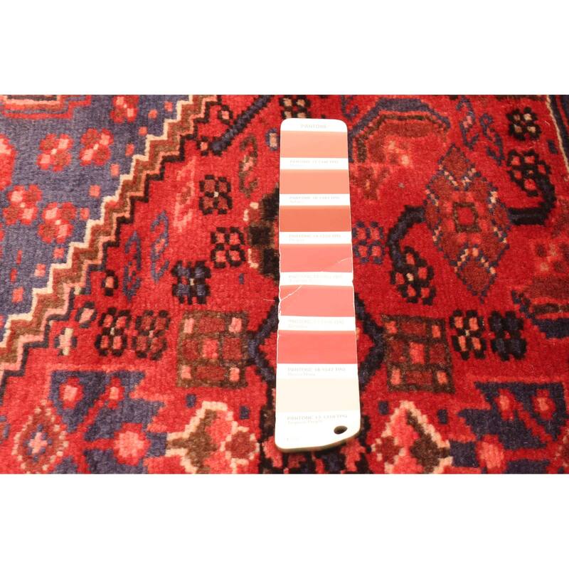 ECARPETGALLERY Hand-knotted Andelz Red Wool Rug - 4'2 x 6'9