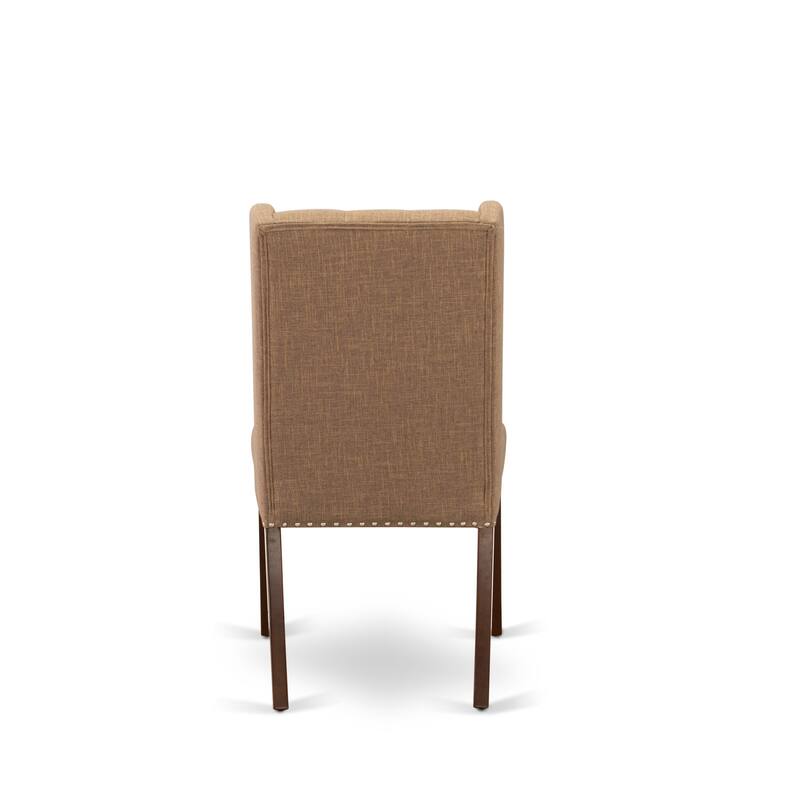 East West Furniture Dining Table Set Contains a Rectangle Dinner Table and Dining Chairs (Pieces And Finish Color Options)