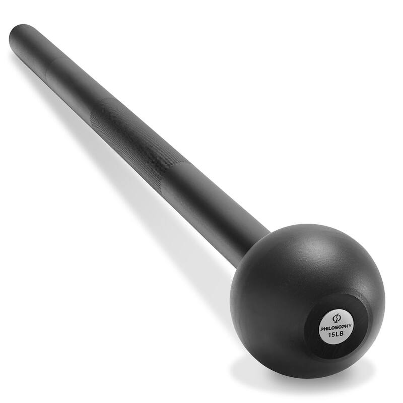 Steel Mace Bell Mace Club for Strength Training Full Body Workouts - 15 LB
