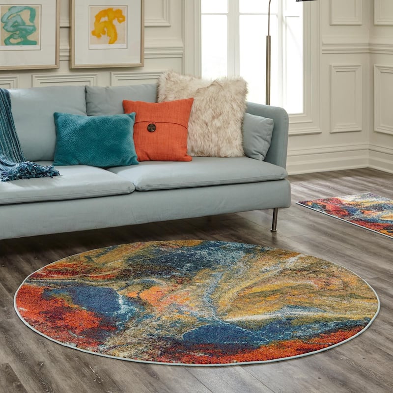 Contemporary Cleley Collection Area Rug