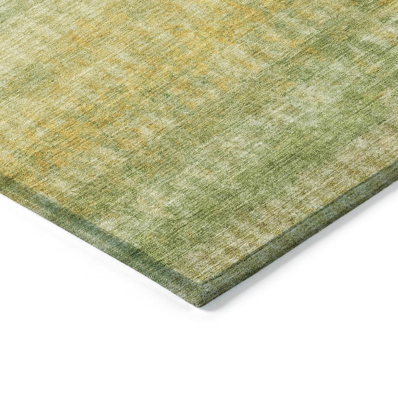 Machine Washable Indoor/ Outdoor Ombre Stripes Chantille Rug