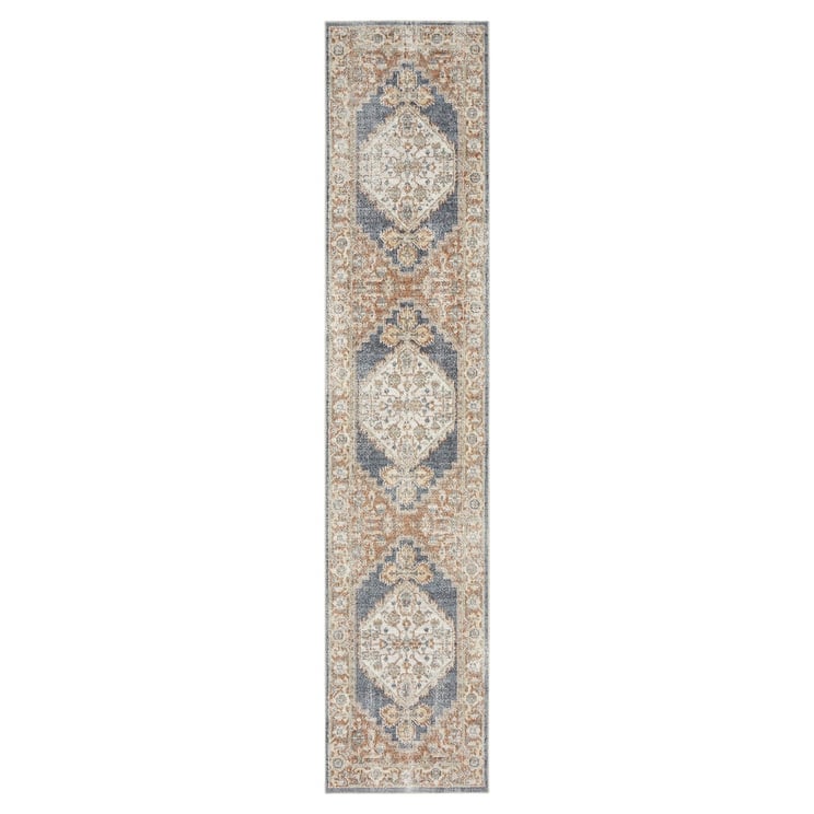 Sawes Power Loomed Distressed Area Rug By HomeRoots - 96' X '26' X '0.25