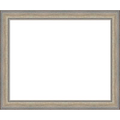 Amanti Art Fleur Champagne Silver Framed Dry Erase Magnetic Board
