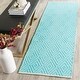 preview thumbnail 53 of 81, SAFAVIEH Handmade Flatweave Montauk Shkurte Cotton Rug 2'3" x 11' Runner - Turquoise/Ivory - Runner