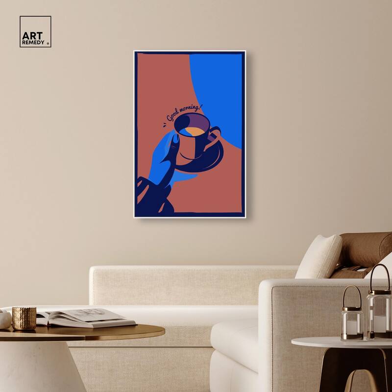 Good Morning Deco Canvas by Art Remedy
