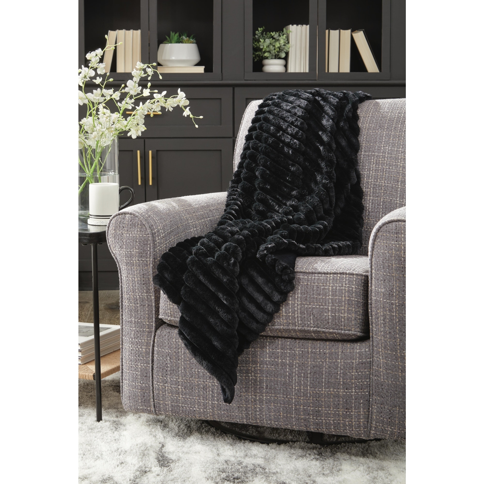 Signature Design by Ashley Alsonwell Black Throw