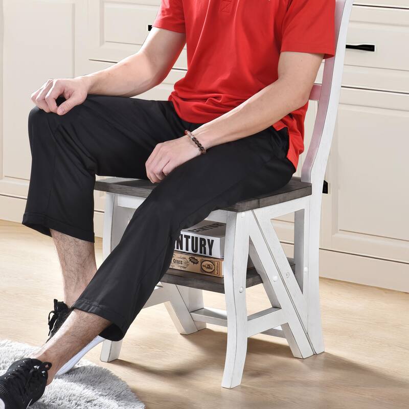 Solid Wood Foldable Ladderchair