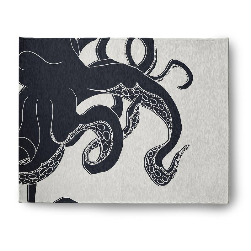 Gus Nautical Indoor/Outdoor Rug - Shark Blue - 8' x 10'