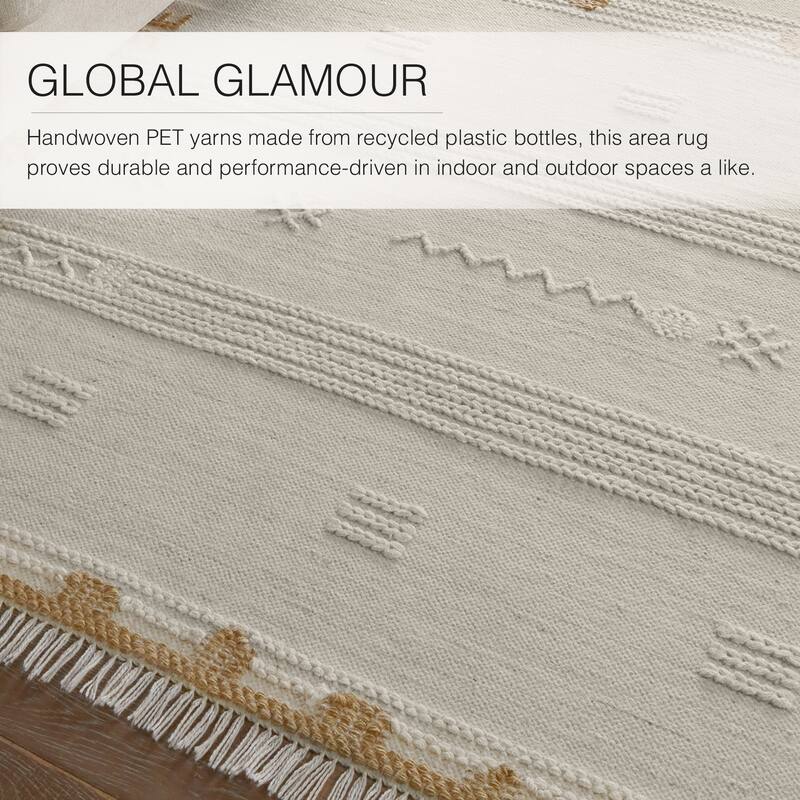 Valais Handwoven Indoor/Outdoor Tribal Area Rug