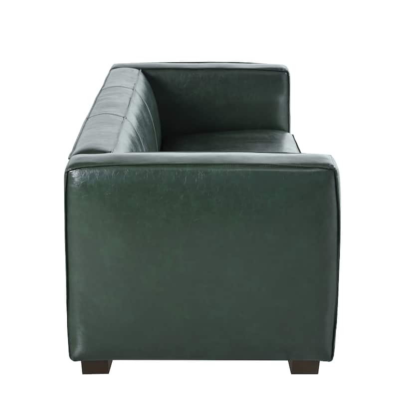 84.25" PU 3-Seater Sofa with Birch Legs in Contemporary Style