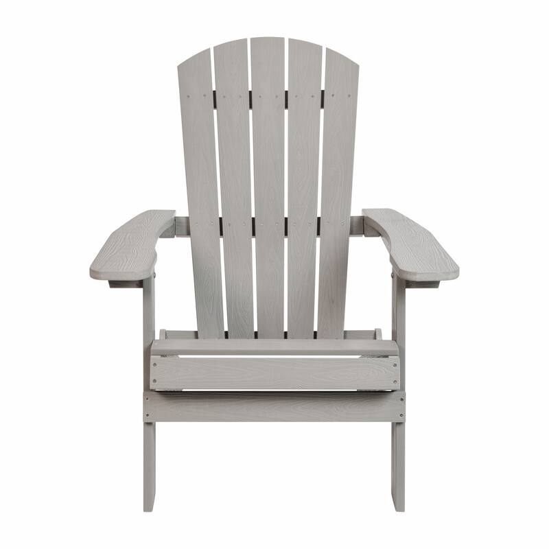 Poly-resin Folding Adirondack Indoor/Outdoor Patio Chair (Set of 4)