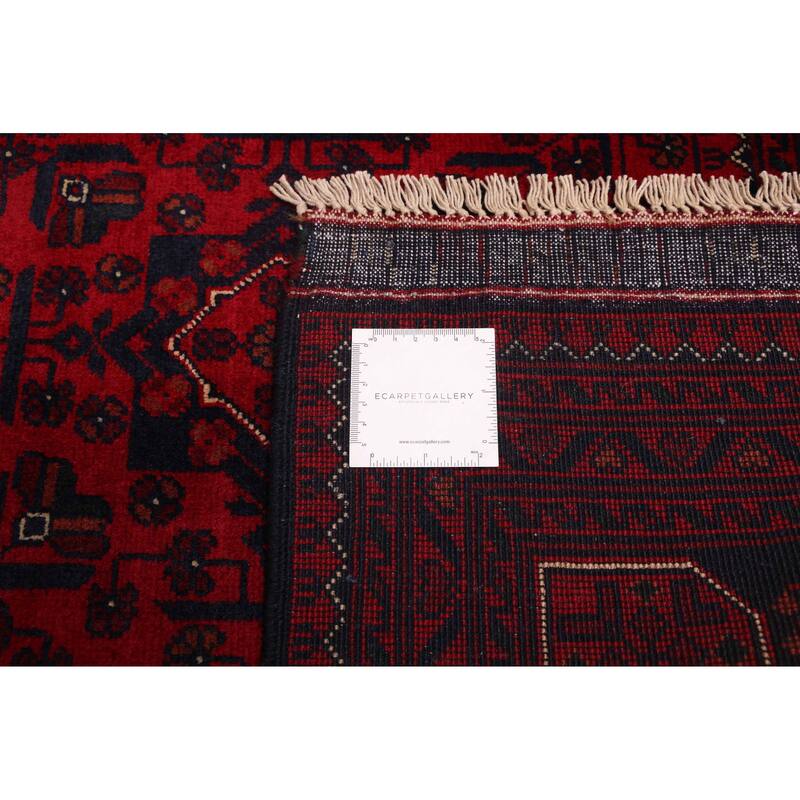 ECARPETGALLERY Hand-knotted Finest Khal Mohammadi Red Wool Rug - 6'7 x 10'0