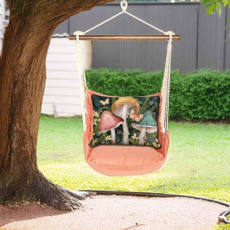 Magnolia Casual Swing Set 4 piece - Living Coral w/ Mushroom Trio