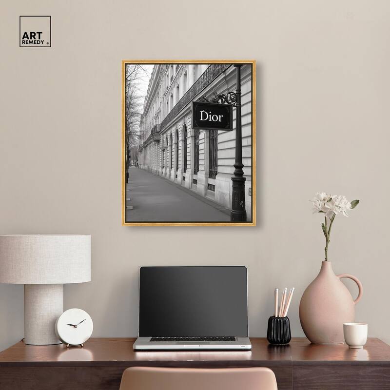 Parisian Street Canvas by Art Remedy