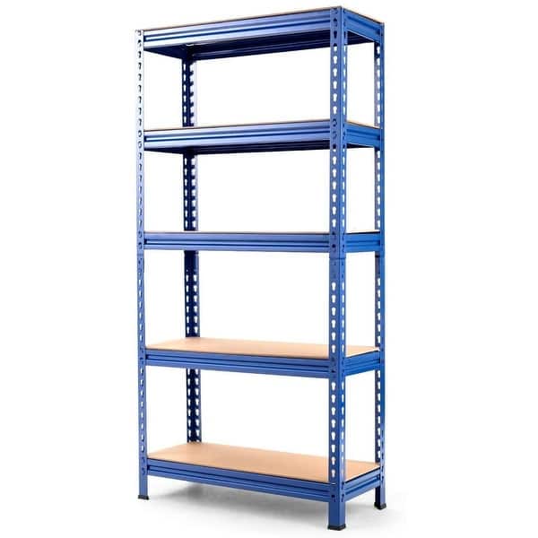 Mount-It! Height Adjustable 5 Tier Wire Shelving with Wheels | Rolling  Garage Shelves, Closet Metal Racks with Shelves and Shelving or Utility  Shelf