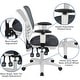 preview thumbnail 118 of 164, Nicholas Mid-Back Blue Mesh Multifunction Executive Swivel Ergonomic Office Chair with Adjustable Arms