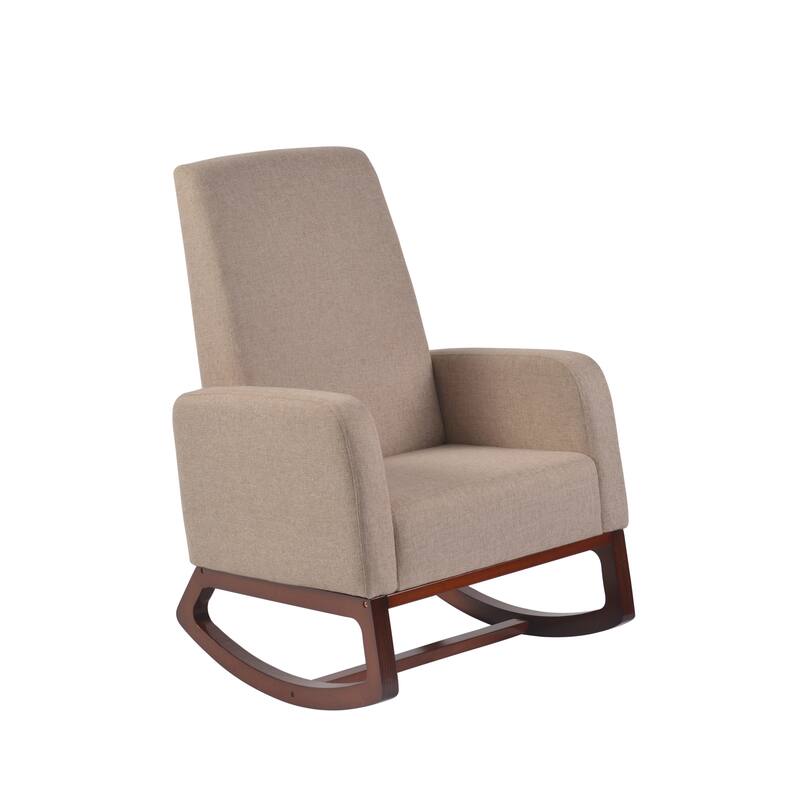 Artiva Modern Elegant Rocking Chair, Beige
