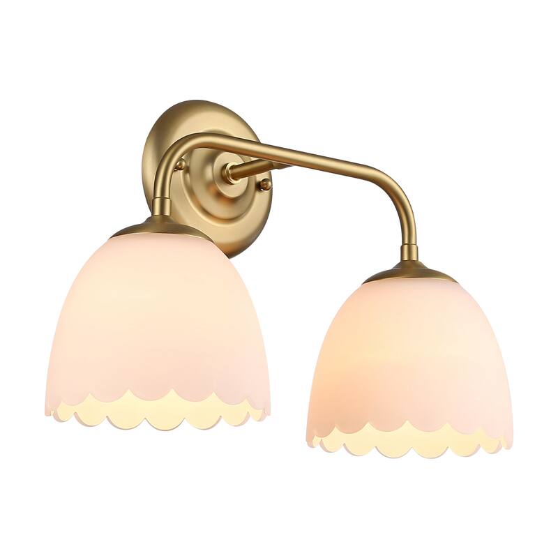 Golden Lighting Dorinda 2-light Vanity in Brushed Champagne Brass