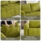 preview thumbnail 43 of 63, Cloud Sofa Corduroy Deep Seat Couch Oversized Compression Loveseat Sofa