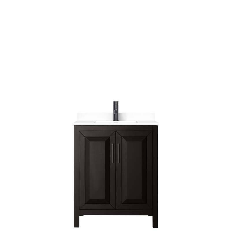 Daria 30 Inch Single Vanity, Cultured Marble Top